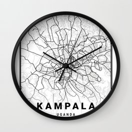 Kampala - City Map Wall Clock | Map, Coordinates, World, Travel, City, Modern, Graphicdesign, Africa, Geocoordinates, Mapart 