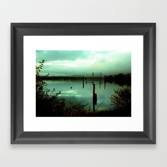 Green Bridge Framed Art Print