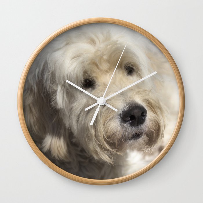 Dog Golden Doodle Wall Clock