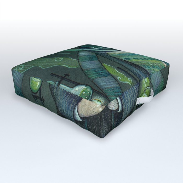 Slytherin Outdoor Floor Cushion