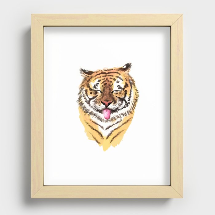 El Tigre Recessed Framed Print