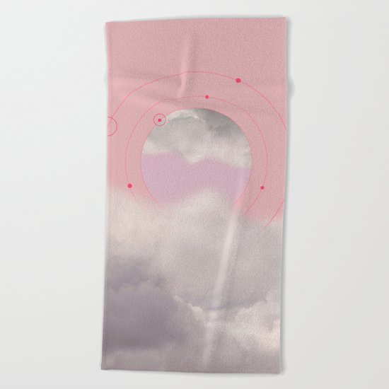 Floating in Clouds Beach Towel