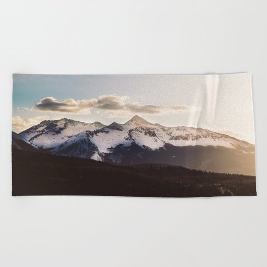Mountain Valley #hiking Beach Towel