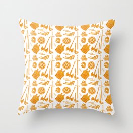 Warrior - Dungeon Gear Throw Pillow