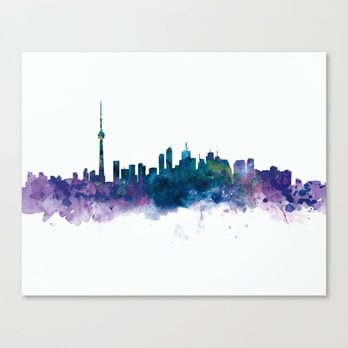 Toronto Skyline Canvas Print By Artsaren Society6