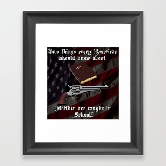 Not taught in School Framed Art Print