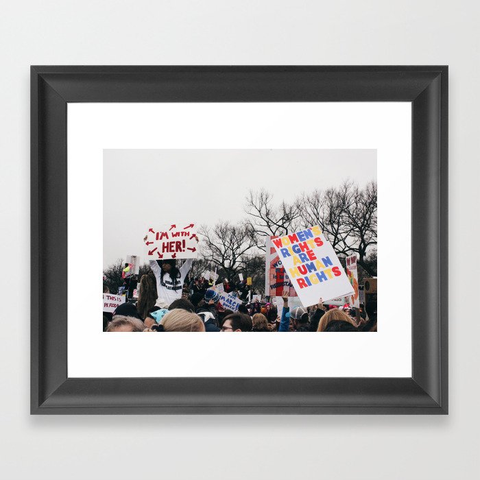 Women's March on the National Mall Framed Art Print