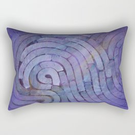 'Careful Where You Stand, In Violet' Rectangular Pillow