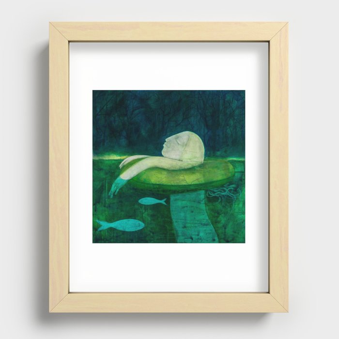 Ophelia Floats Recessed Framed Print