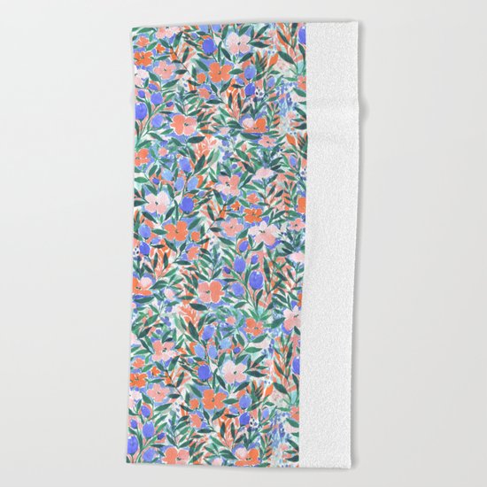 Nonchalant Coral Beach Towel