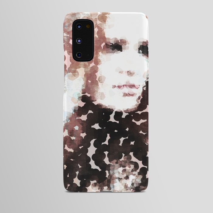 Within Abstract Textured Portrait of a Woman Android Case