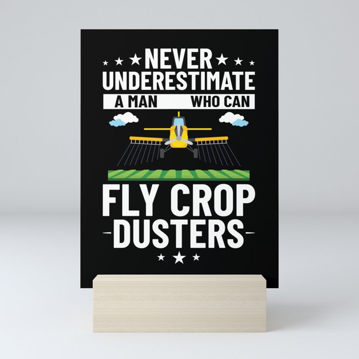 Crop Dusting Plane Rc Drone Airplane Pilot Mini Art Print