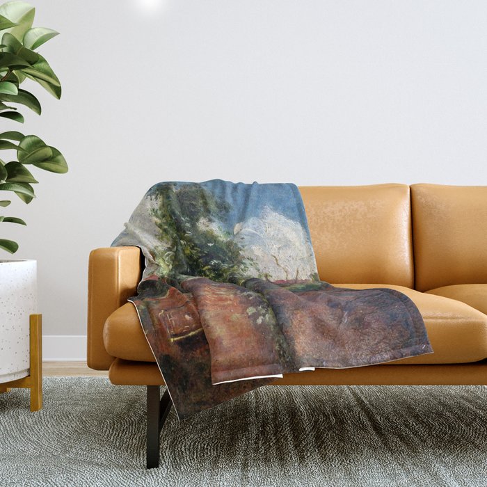 Tree by John Constable Throw Blanket
