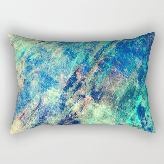 Under The Ice Winter Abstract Rectangular Pillow
