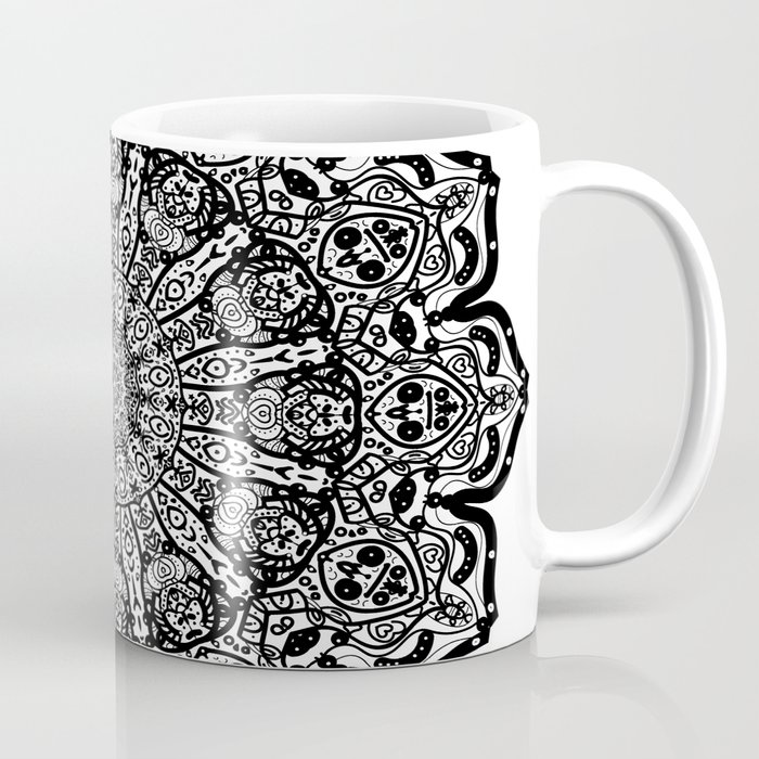 Lace Pattern Mandala Coffee Mug