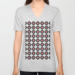 New optical pattern 94 V Neck T Shirt