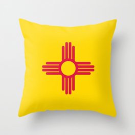 New Mexico Flag Throw Pillow
