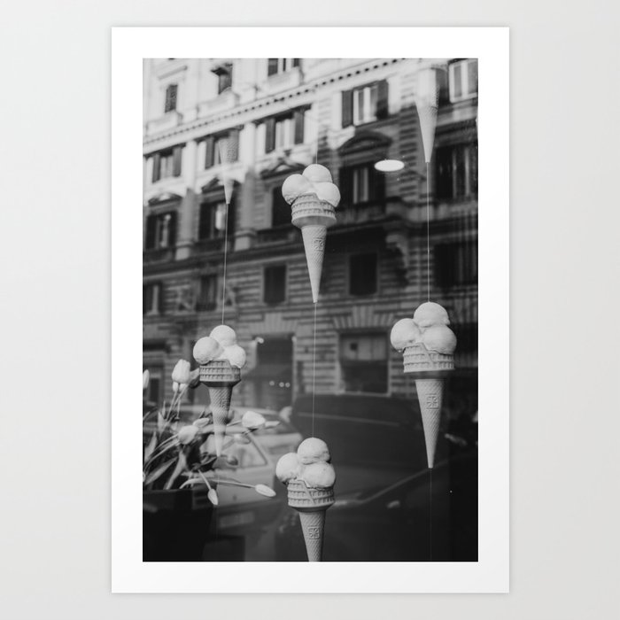 Gelato and the Reflection Art Print