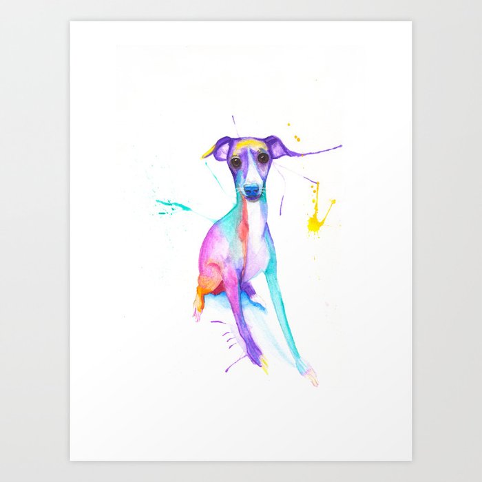 June (The Italian Greyhound) Art Print 