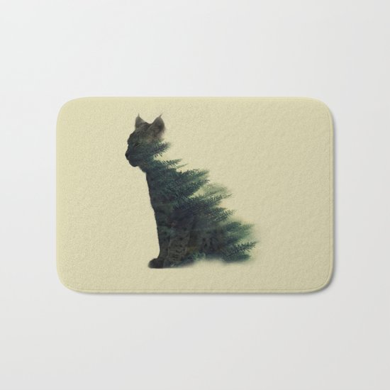Animal in forest Bath Mat