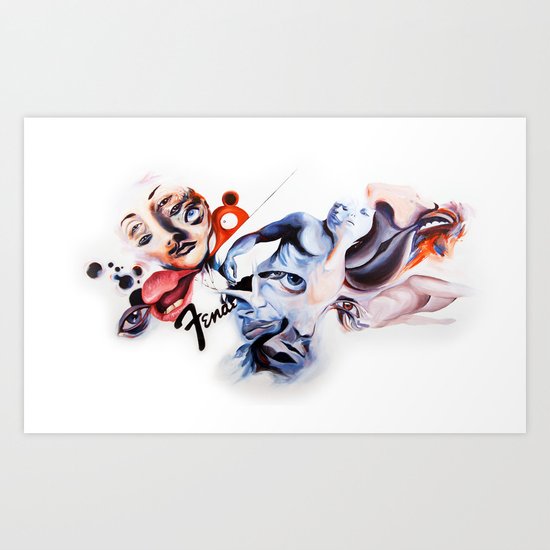 P.O.A.M Fender Art Print