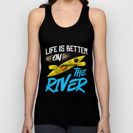 Kayak Canoe Boat Paddle Kayaking Canoeing Unisex Tank Top