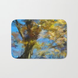 Seclusion Delusion Bath Mat | Nature, Painting, Mixed Media, Abstract 