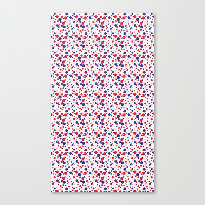 Red, White & Blue with Stars Canvas Print