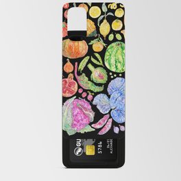 Rainbow of Fruits and Vegetables Dark Android Card Case