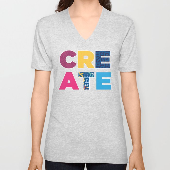 Create V Neck T Shirt