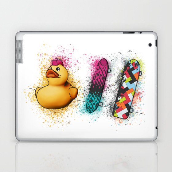 Skater Duck Laptop & iPad Skin