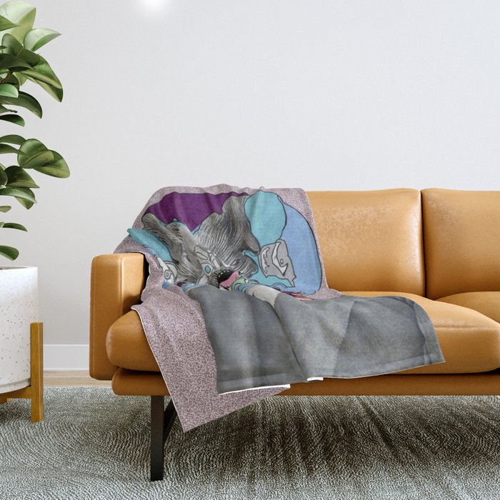 Bat Man Throw Blanket