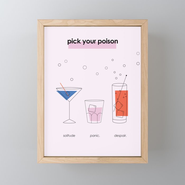 Picking your Poison Framed Mini Art Print
