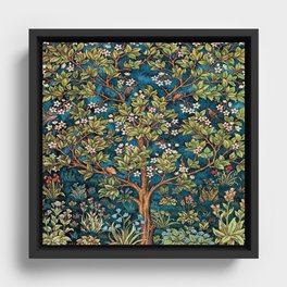William Morris Tree Of Life, Morris floral,No, 1. Framed Canvas