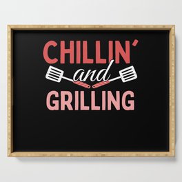 Chilling And Grilling - Grill BBQ Serving Tray