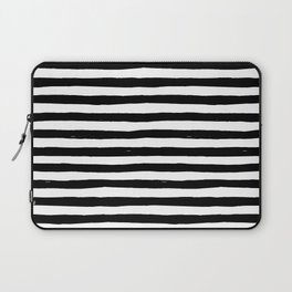 Black Bold Stripes Laptop Sleeve