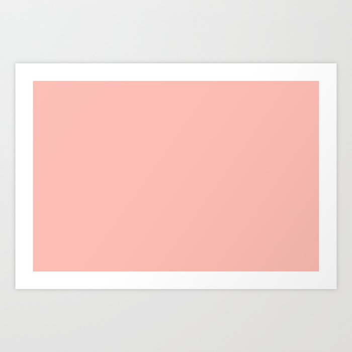 From The Crayon Box – Melon Pink - Pastel Pink Solid Color Art Print by  Simply_Solid_Colors | Society6