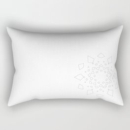 Geometric Line Mandala Rectangular Pillow