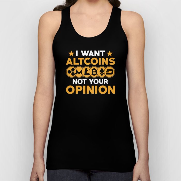 Altcoins Gangster Cryptocurrency Coin Gift Tank Top