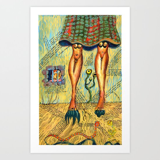 Quite a Pair of Legs Art Print