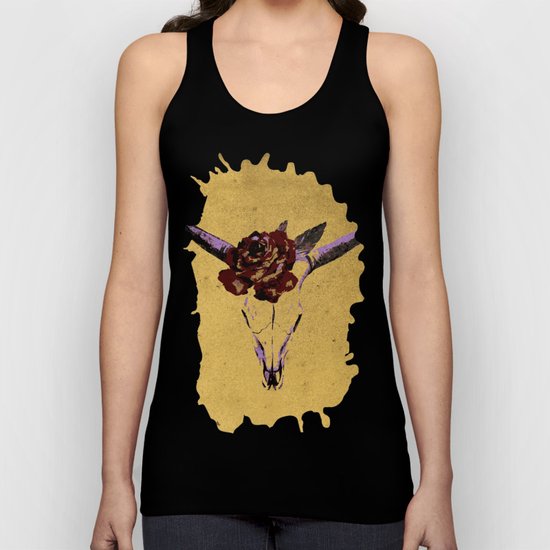 Grunge Animal Skull Unisex Tank Top