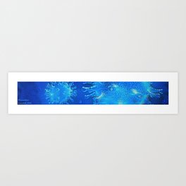 transparent blue Abstract ( Limited 01 / 50#) Art Print