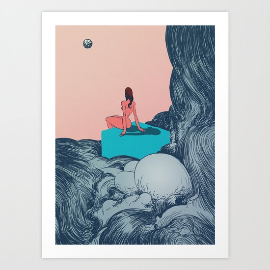 Moon Art Print