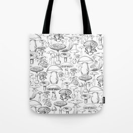 Mushroom Print Tote Bag