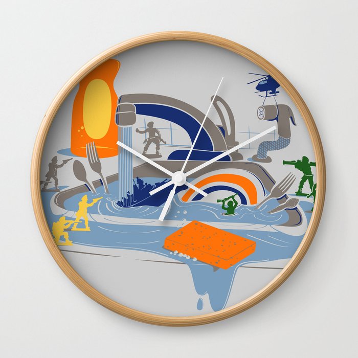 Sink Sank Sunk Wall Clock By Bortwein