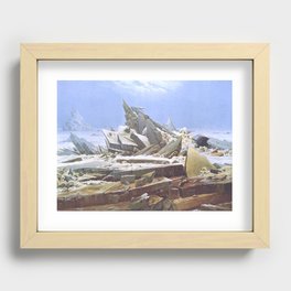 The Sea of Ice Caspar David Friedrich Recessed Framed Print