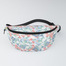 pastels on white evening primrose flower meaning youth and renewal Fanny Pack