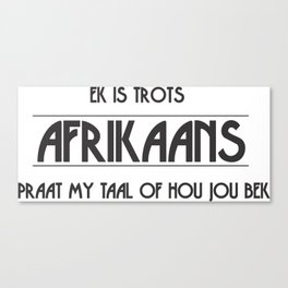 Afrikaans Canvas Print