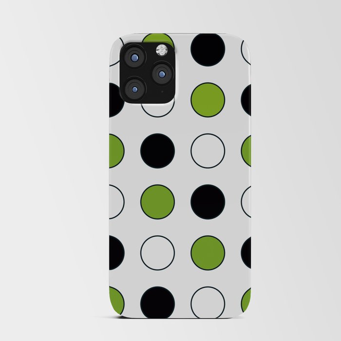 Circles Black & Green iPhone Card Case