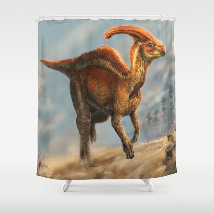 Radiance - Parasaurolophus Shower Curtain
